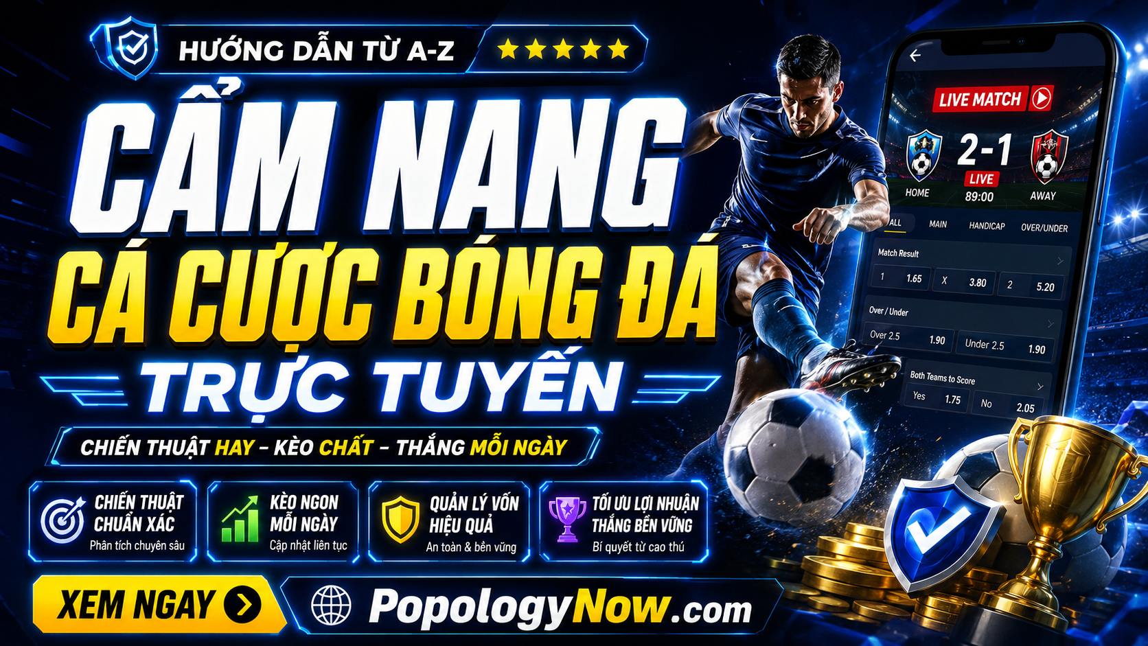 Cẩm nang cá cược bóng đá trực tuyến
