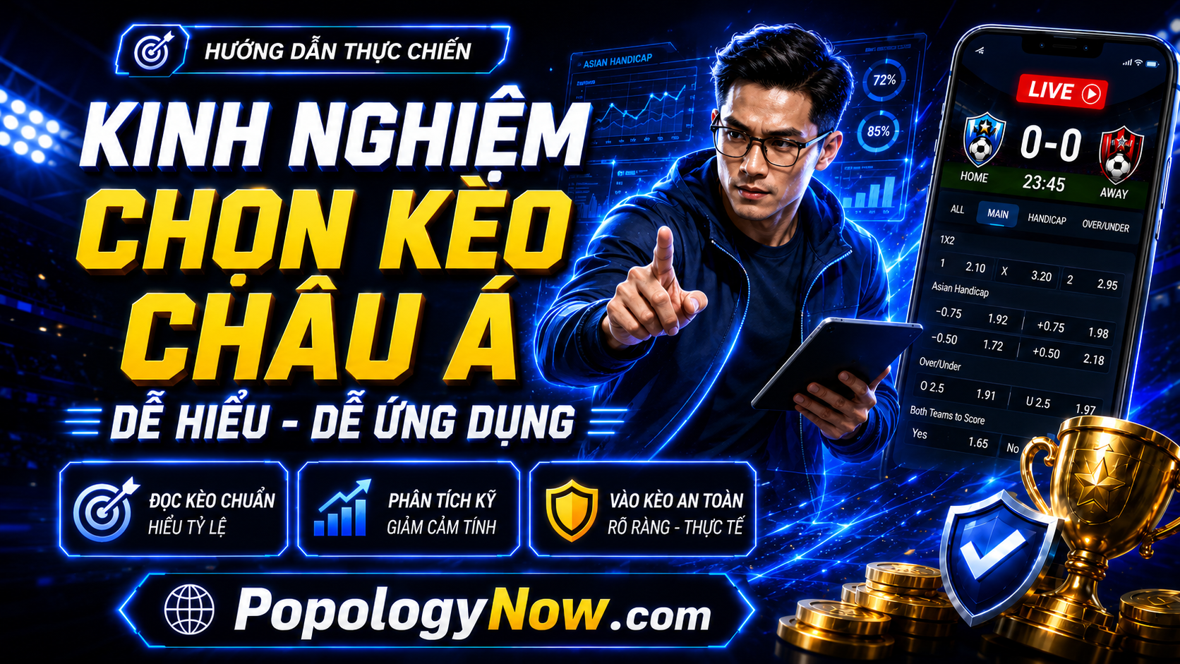 Bí quyết đọc kèo châu Á tại M88 giúp người chơi hạn chế sai lầm khi đặt cược